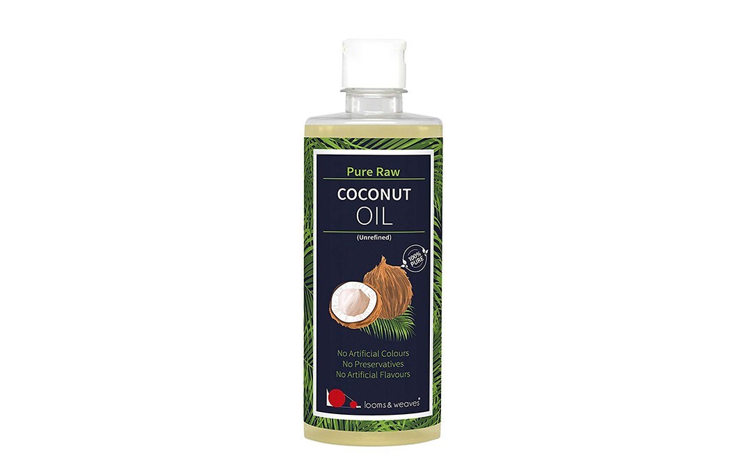 Looms & Weaves Pure Raw Coconut Oil (Unrefined)   Bottle  500 millilitre
